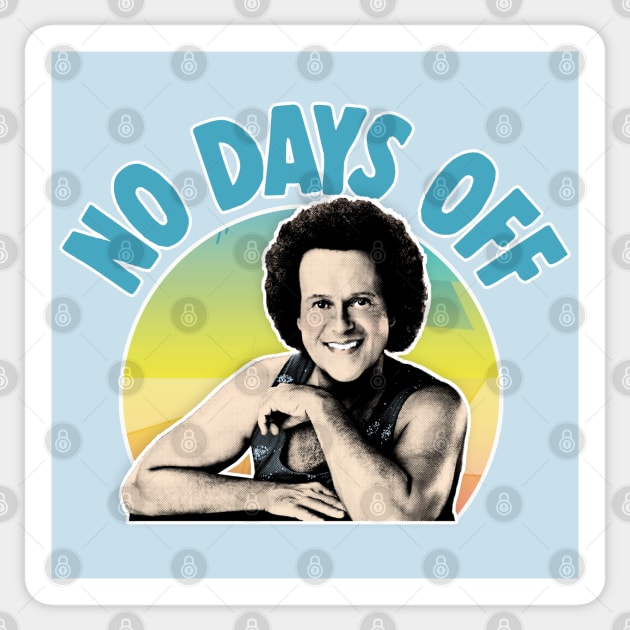 NO DAYS OFF - Funny Gym Wear Design Sticker by DankFutura